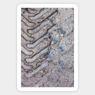 Tyreprint in the mud Sticker